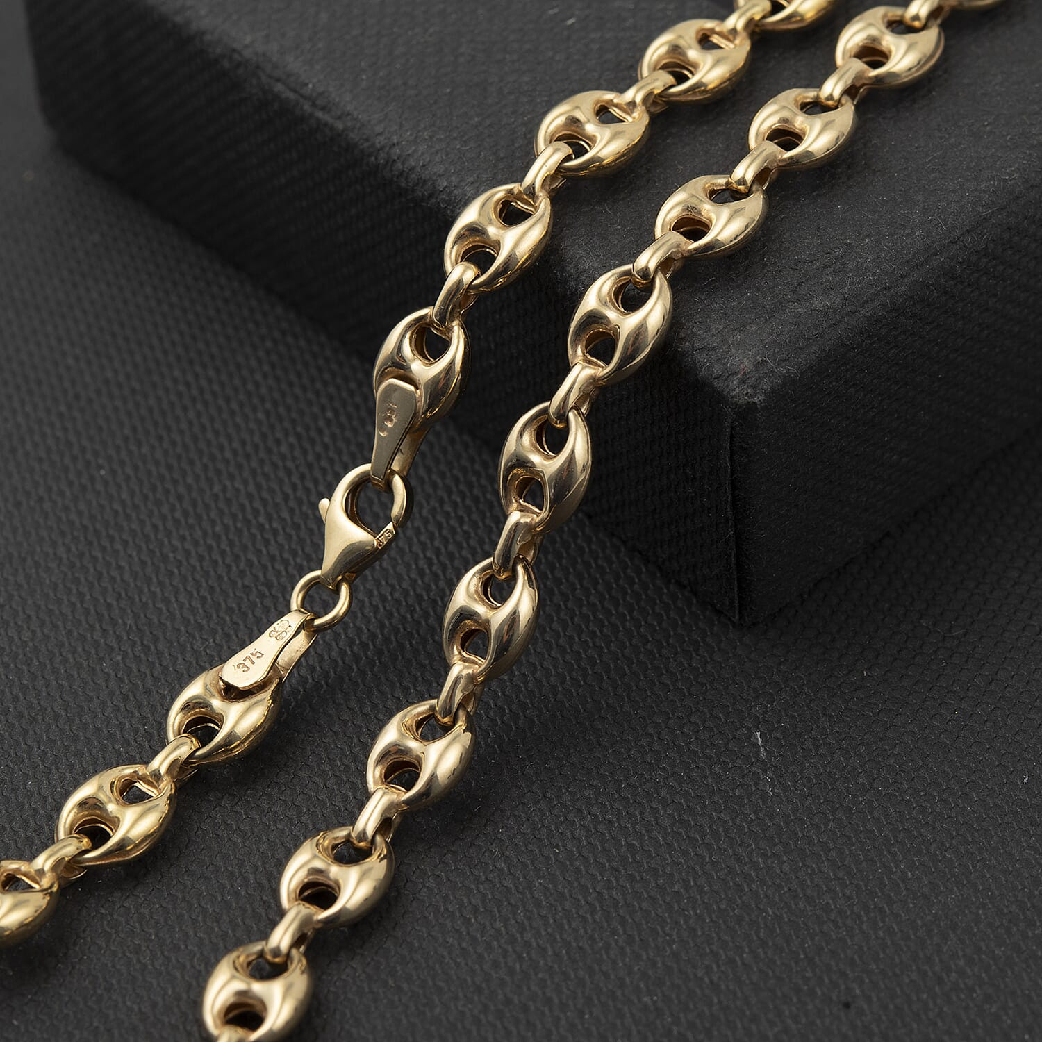 Hatton Garden Closeout  - 9K Yellow Gold Broad Rope Necklace (Size - 20),  Gold Wt. 17.55 Gms
