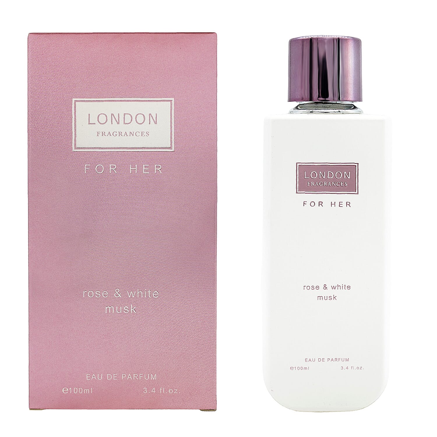 London Fragrances For Her - Rose - White Musk EDP (100ml)