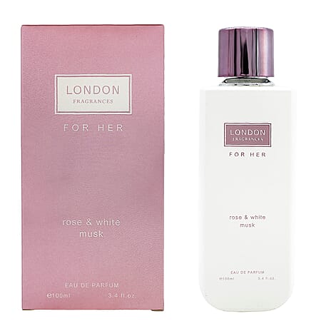 London Fragrances For Her - Rose & White Musk EDP (100ml)