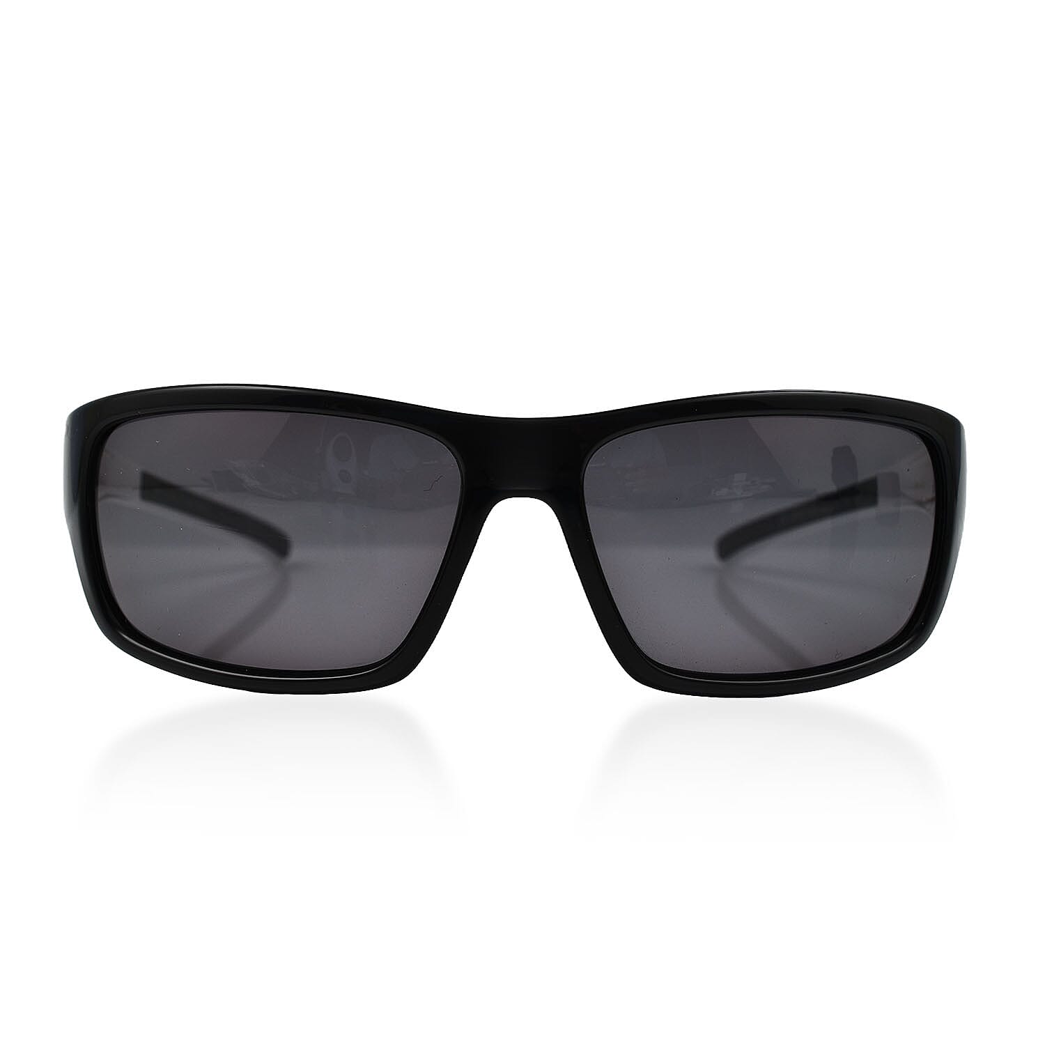 HIS Sports Wrap POLARIZED Sunglasses - Black & White