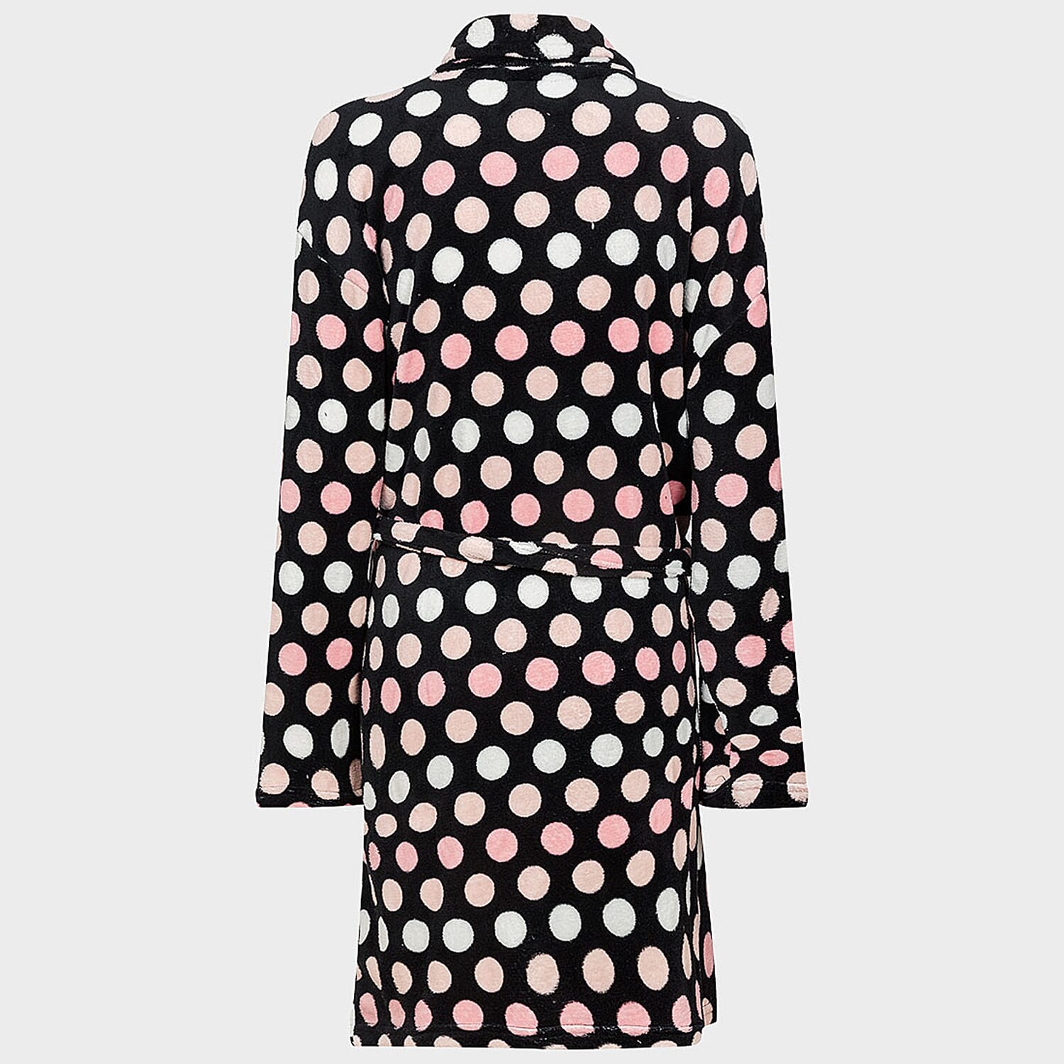 Dots Pattern Dressing Gown (One Size, upto 18) - Polka
