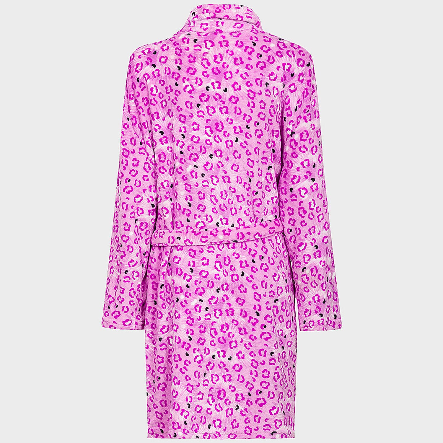 Diana Printed Dressing Gown (One Size, upto 18) - Purple