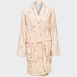 Womens Printed Full Sleeve Nightgown - Grey