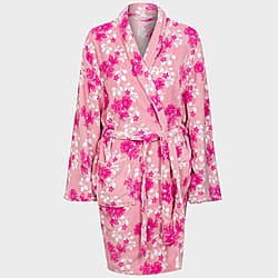 Women's Polka Print Fleece Robe