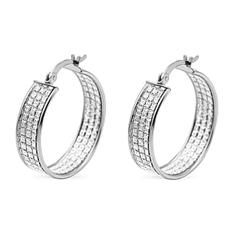 https://tjcuk.sirv.com/Products/77/8/7788762/Limited-Stock-Sterling-Silver-Stardust-Hoop-Earrings-With-Clasp_7788762.jpg?w=342&h=342