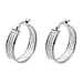 Limited Stock - Sterling Silver Stardust Hoop Earrings with Clasp