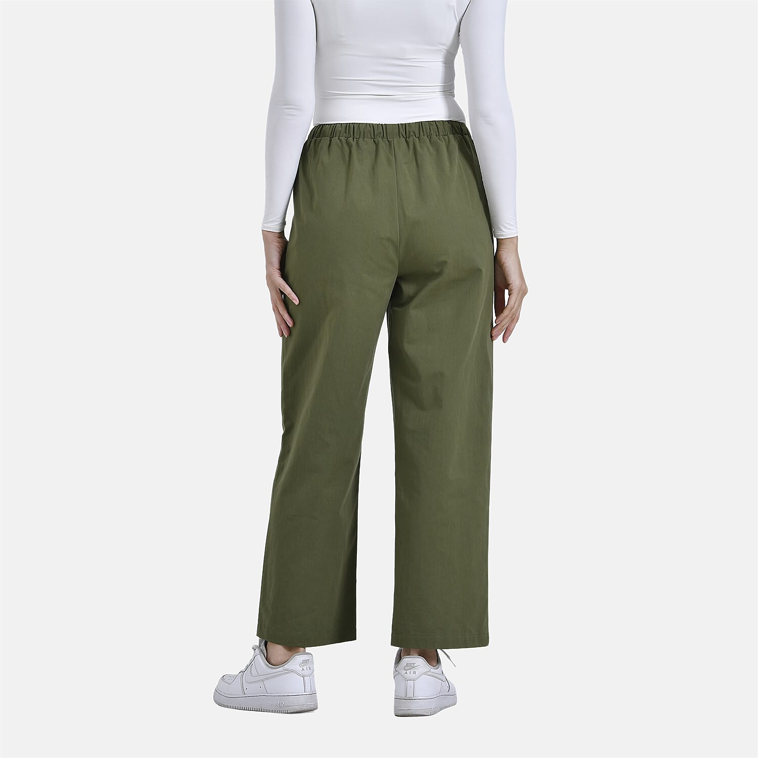 La Marey Pure Cotton Elastic Waist Casual Wear Trousers