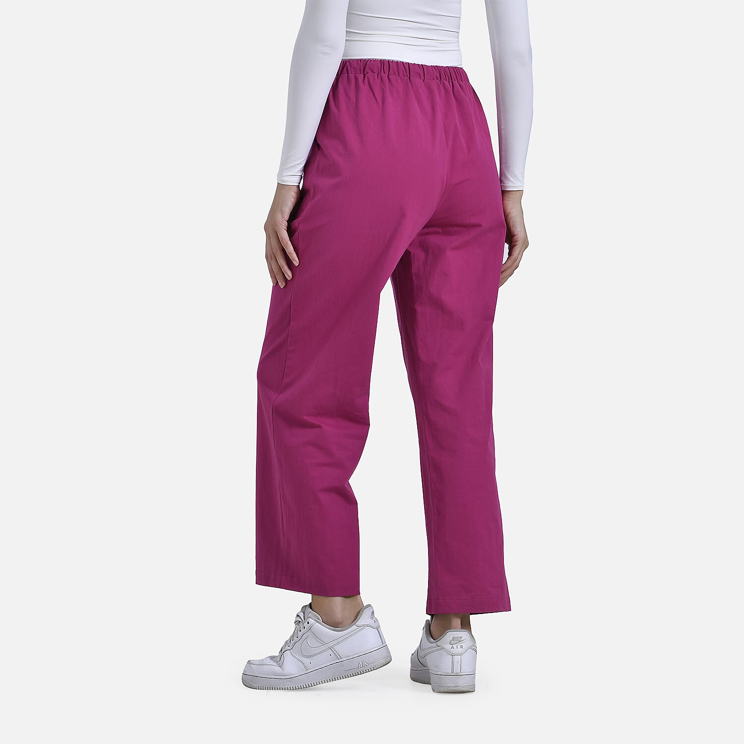 La Marey Pure Cotton Elastic Waist Casual Wear Trousers