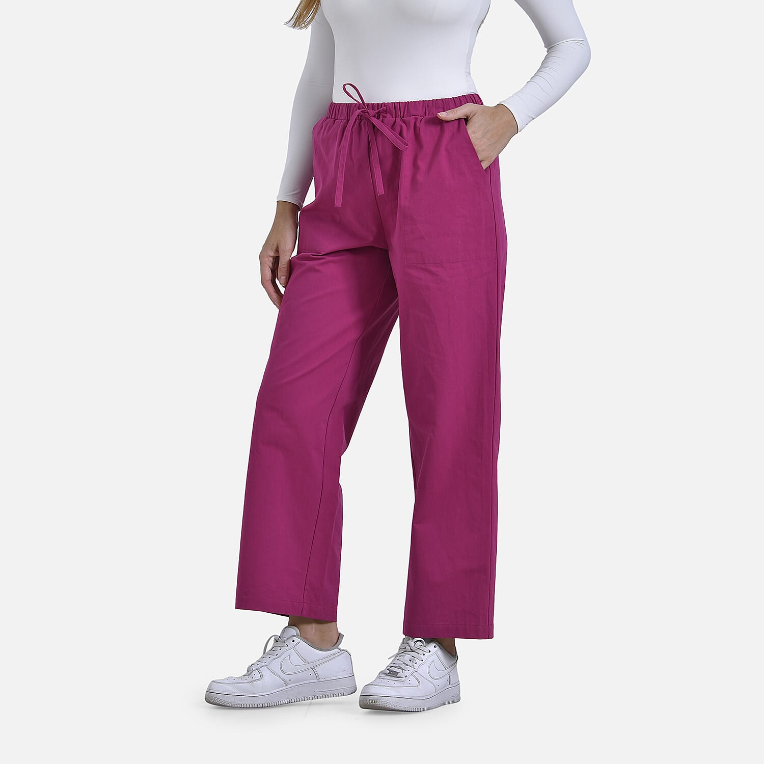 La Marey Pure Cotton Elastic Waist Casual Wear Trousers
