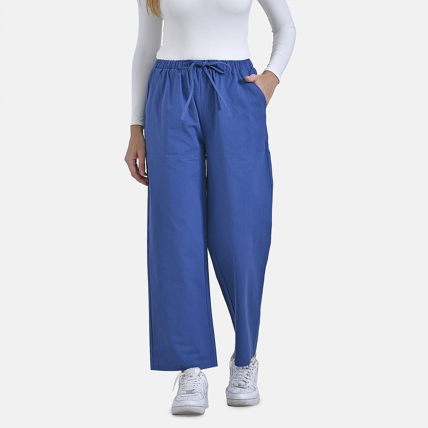 La Marey Pure Cotton Elastic Waist Casual Wear Trousers