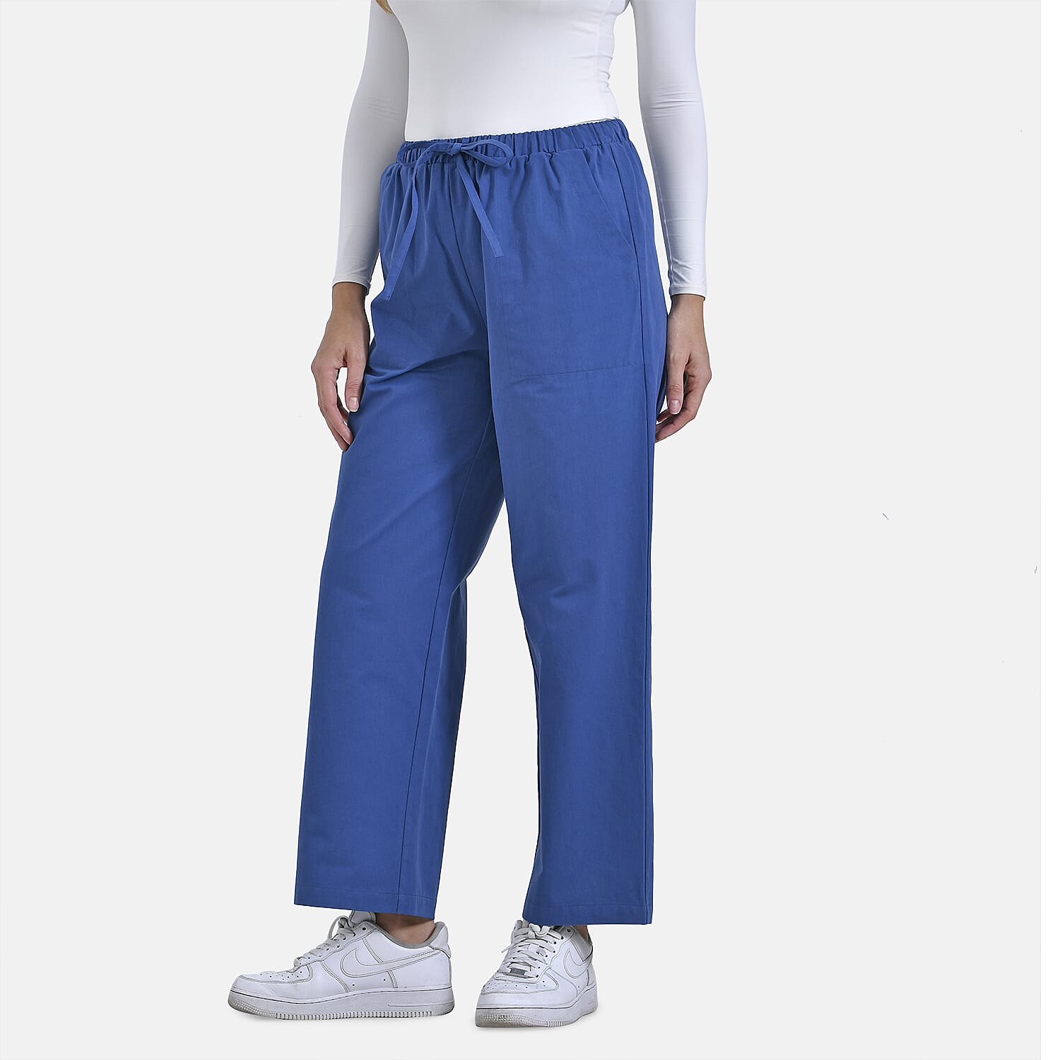 La Marey Pure Cotton Elastic Waist Casual Wear Trousers