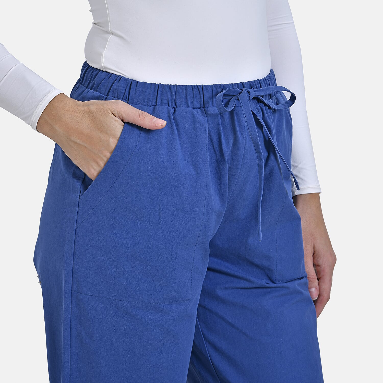 La Marey Pure Cotton Elastic Waist Casual Wear Trousers