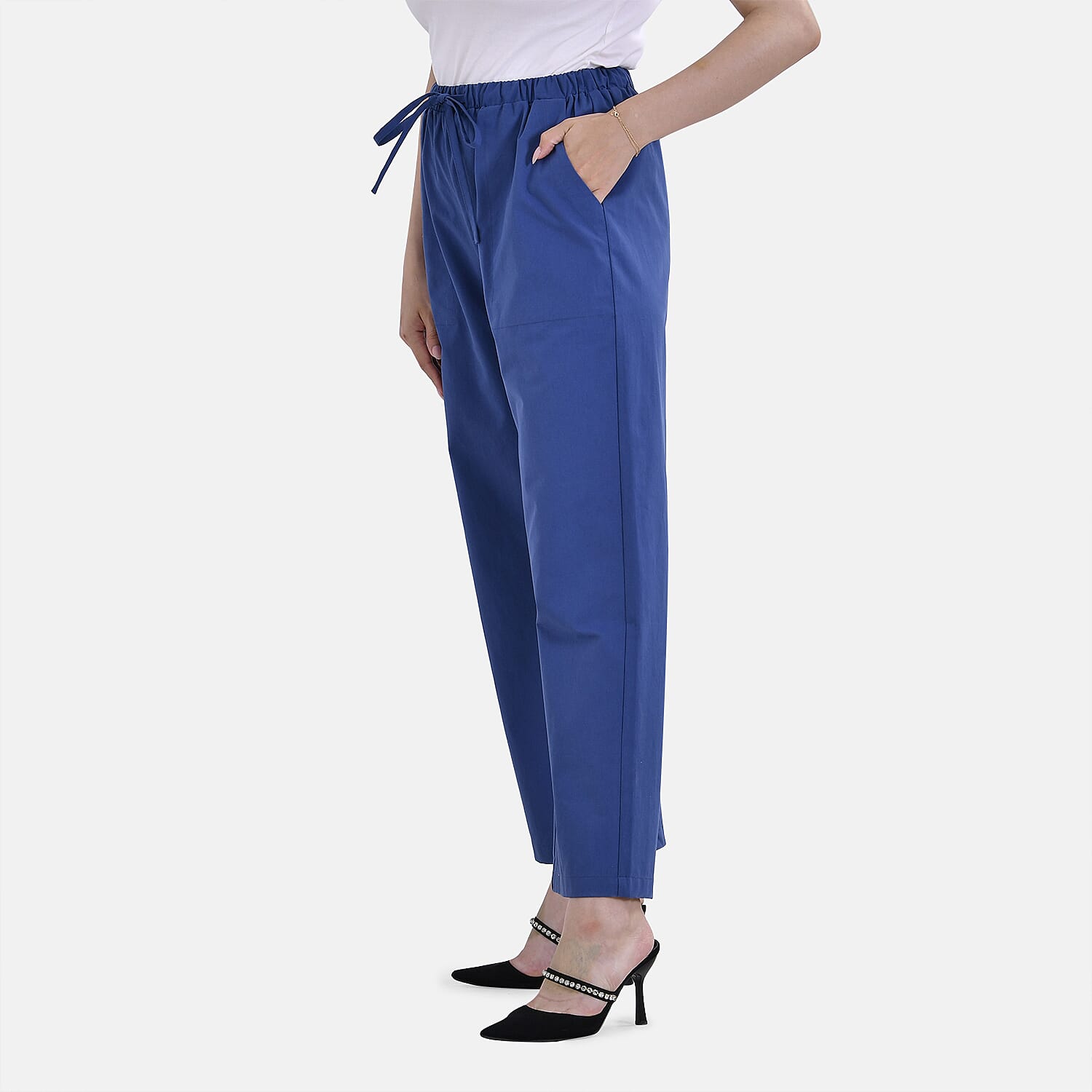 La Marey Pure Cotton Solid Jean and Pant-Trouser