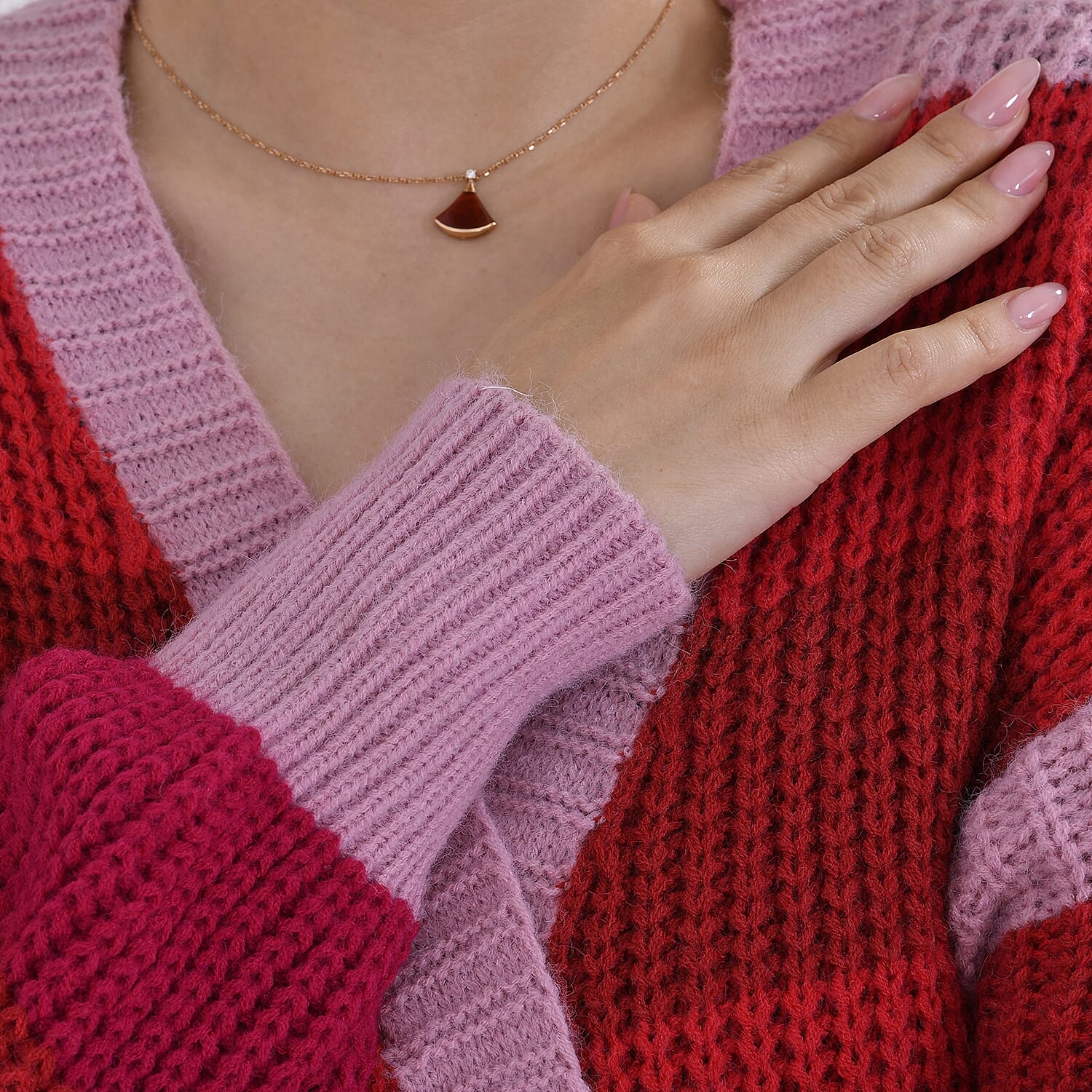 Tamsy Striped Cardigan (Size 8 to20) - Red