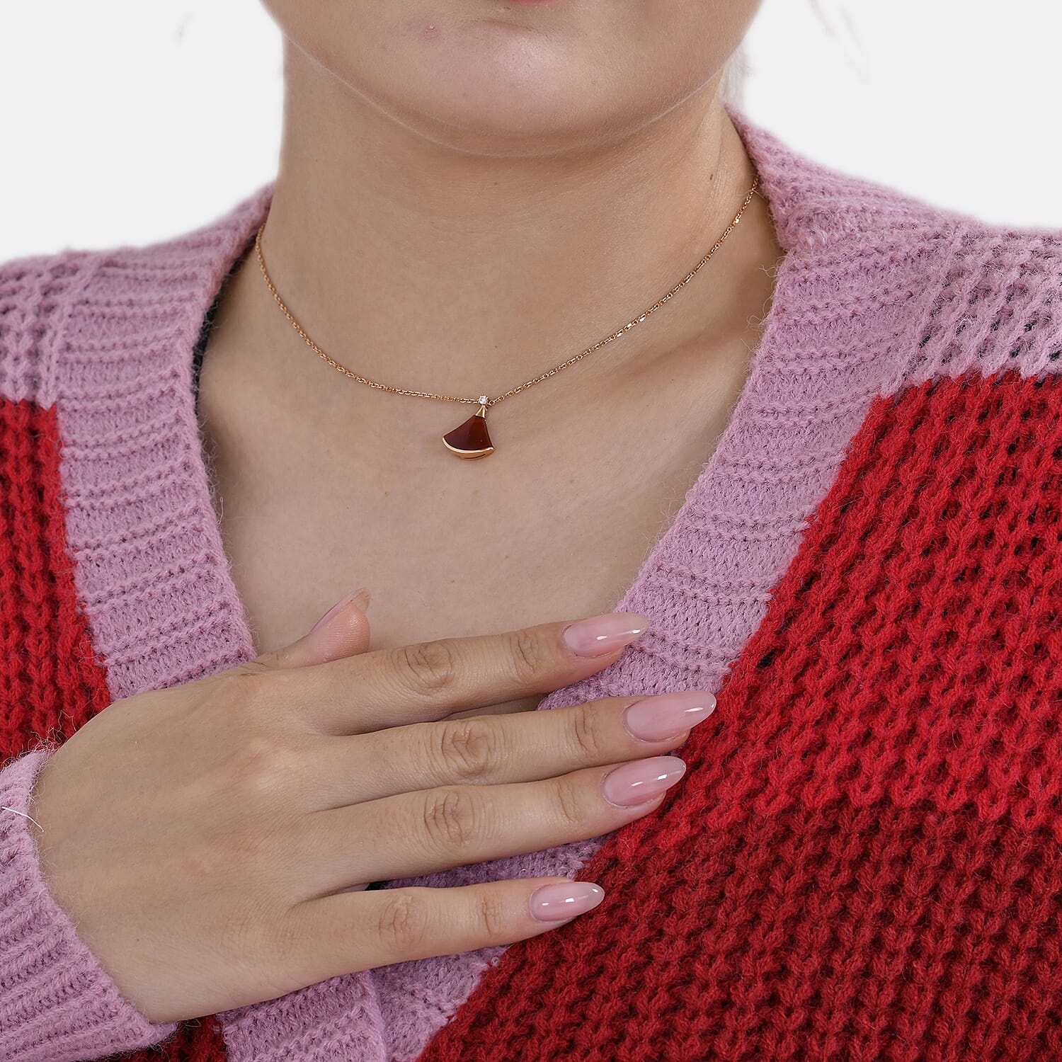 Tamsy Striped Cardigan (Size 8 to20) - Red