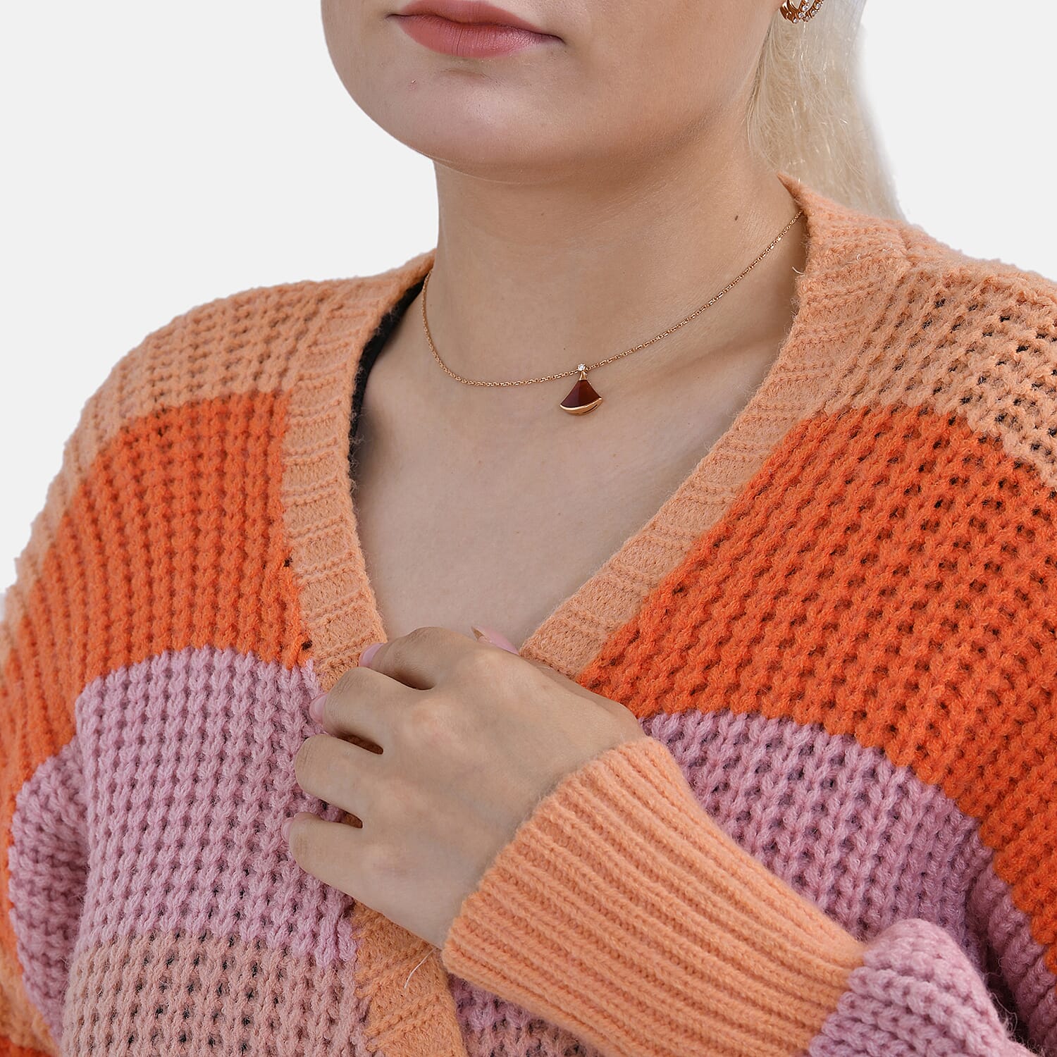 Tamsy Striped Cardigan (Size 8 to20) - Red Tamsy Striped Cardigan (Size 8 to20) - Red