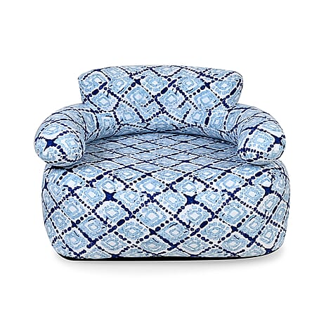 Portable Inflatable Sofa. Suitable for Outdoors and Indoors (Size 105x88x37 cm) - Grey