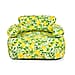 Portable Single Size Inflatable Floral-Leaf Pattern Sofa
