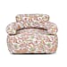 Portable Single Size Inflatable Floral-Leaf Pattern Sofa