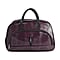 Crocodile Pattern Travel Bag - Purple