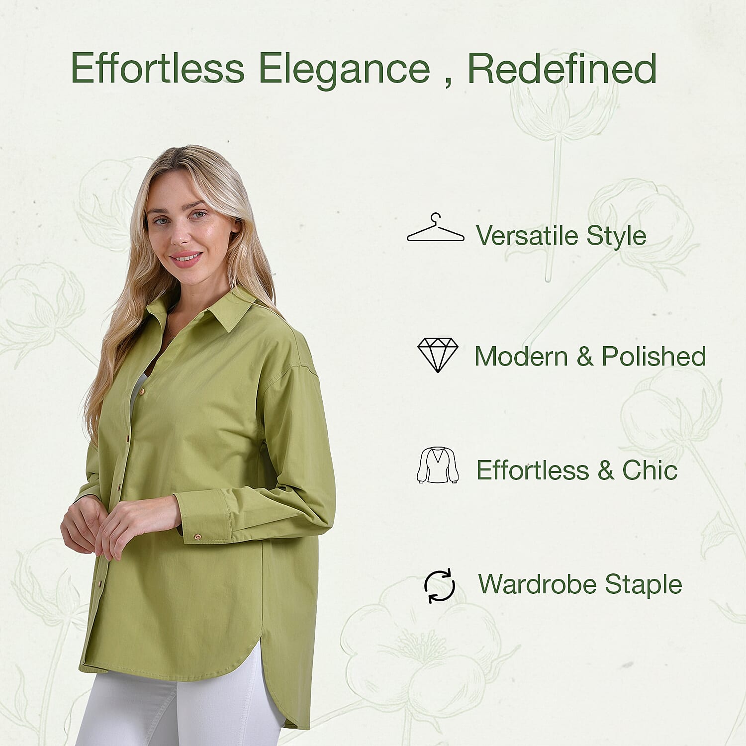 La Marey Pure Cotton Solid Blouse