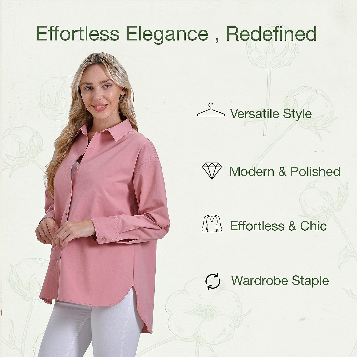 La Marey Pure Cotton Solid Blouse