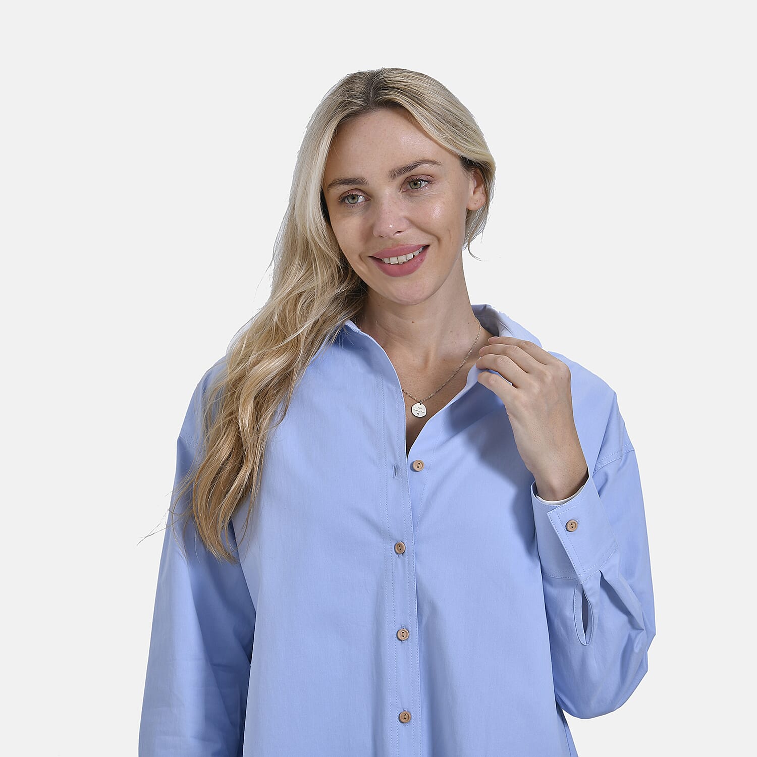 La Marey Pure Cotton Solid Blouse
