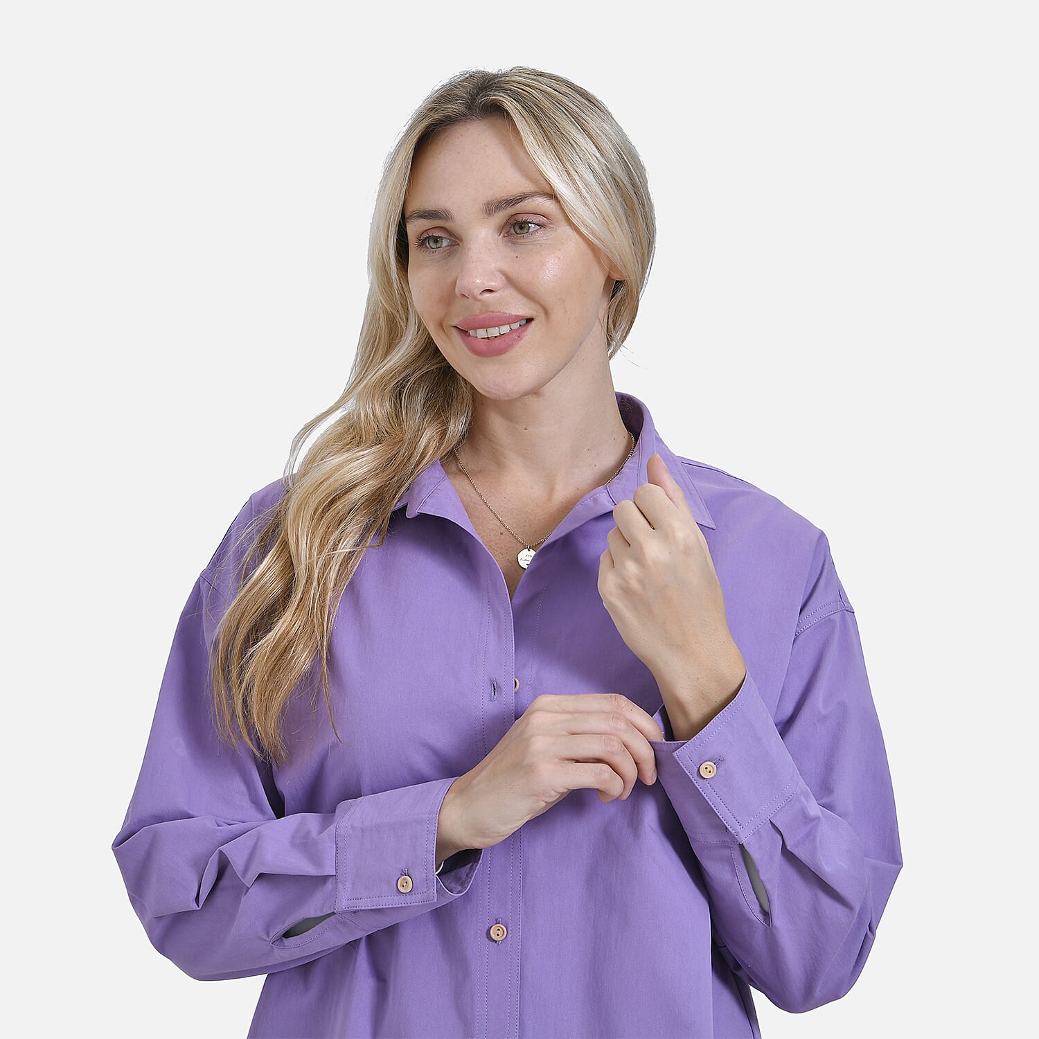 La Marey Pure Cotton Solid Blouse