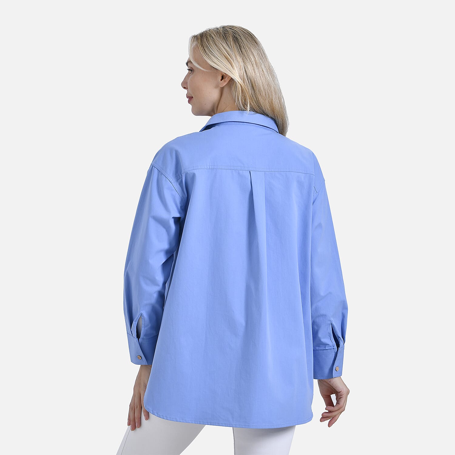 La Marey Pure Cotton Solid Blouse