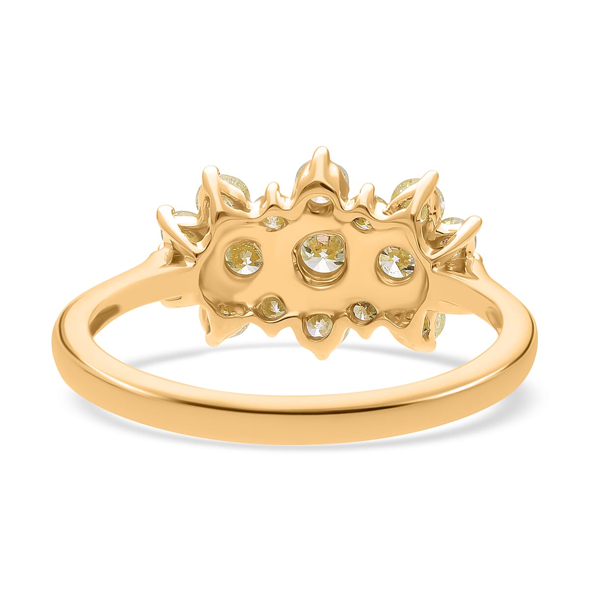 Biggest Close Out Deal- 9K Yellow Gold SGL Certified Natural Yellow Diamond Ring 1.00 Ct.