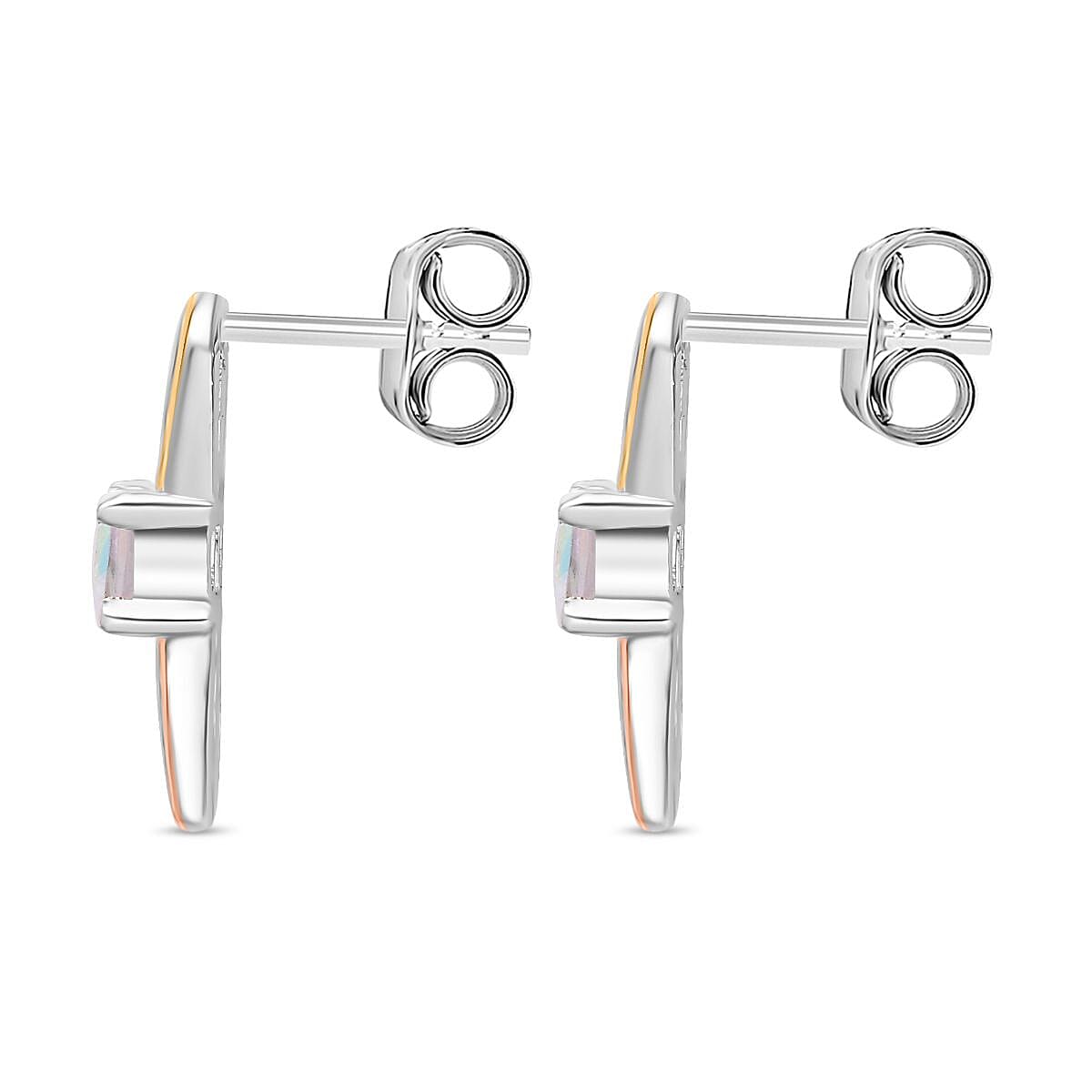 Mercury Mystic Topaz Earrings in Sterling Silver 1.30 Ct