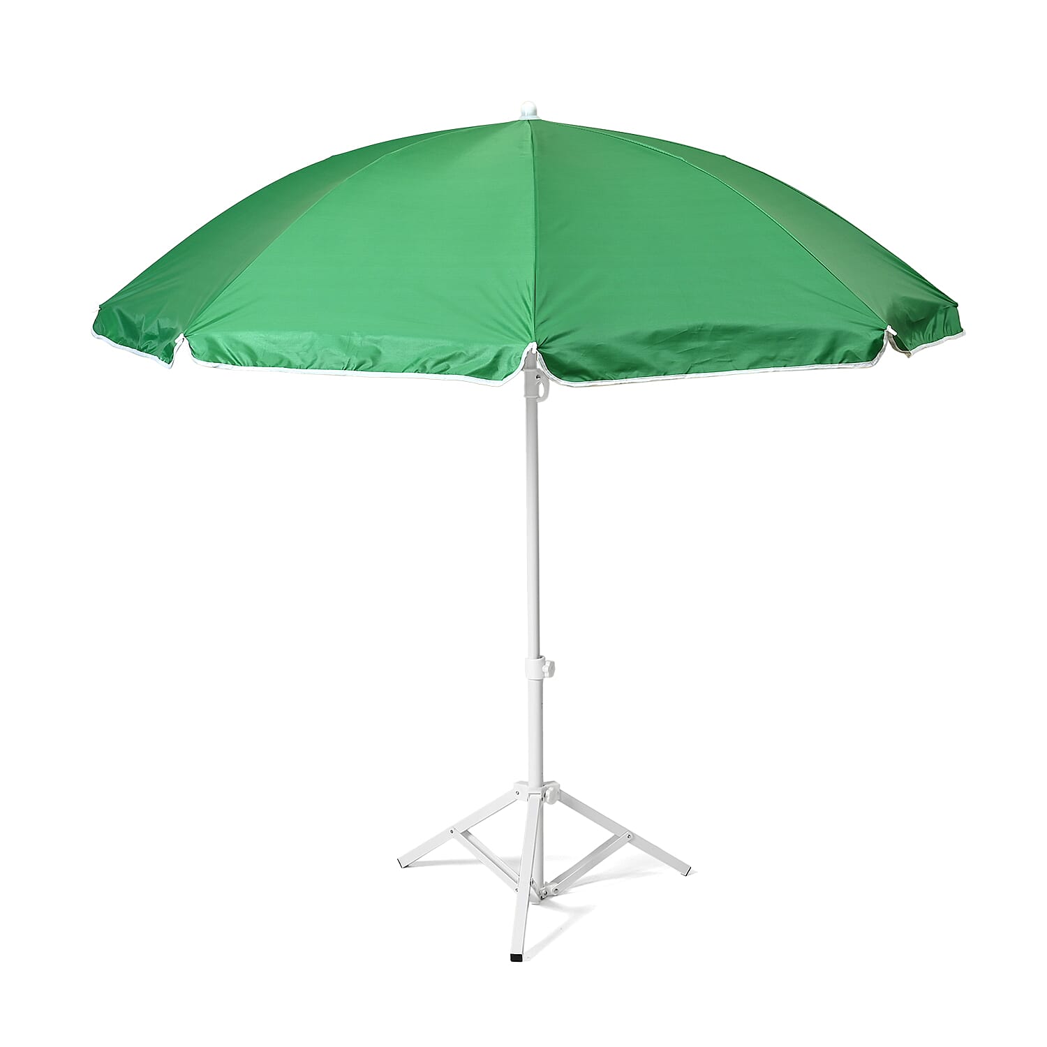 Solid colour Outdoor umbrella with tripod stand (height from 1.2m to 1.8m) - Green & Grey