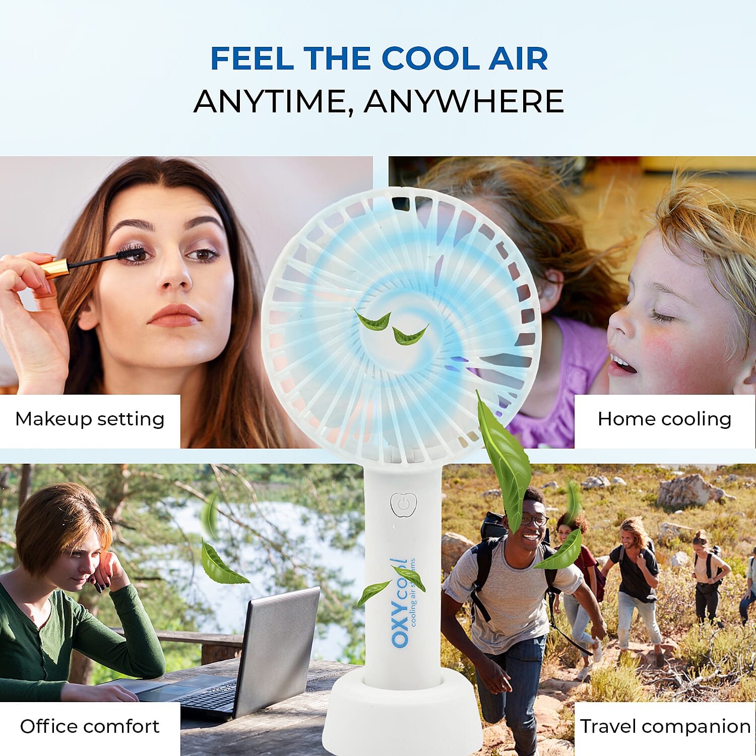 Summer Essential - Handy Fan - White Summer Essential - Handy Fan - White