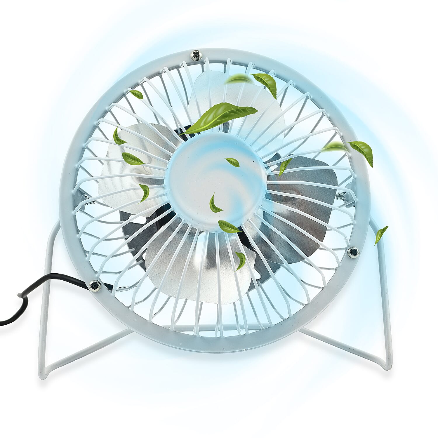 Oxycool 4-Inch USB Mini Desk Fan