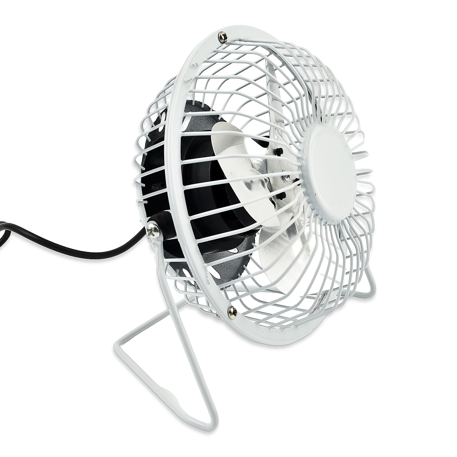 Oxycool 4 Inch USB Mini Fan for Your Desk - Grey