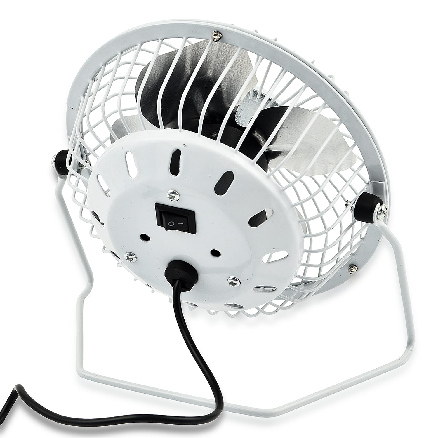 Oxycool 4 Inch USB Mini Fan for Your Desk - Grey