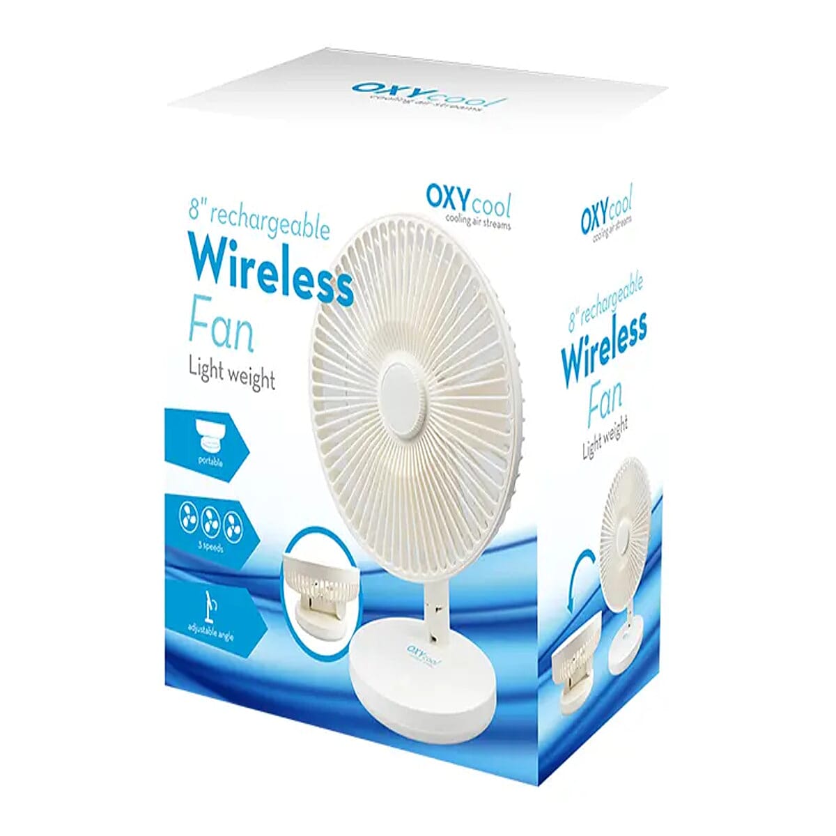 Rechargeable 2 Speed Wireless Portable Fan