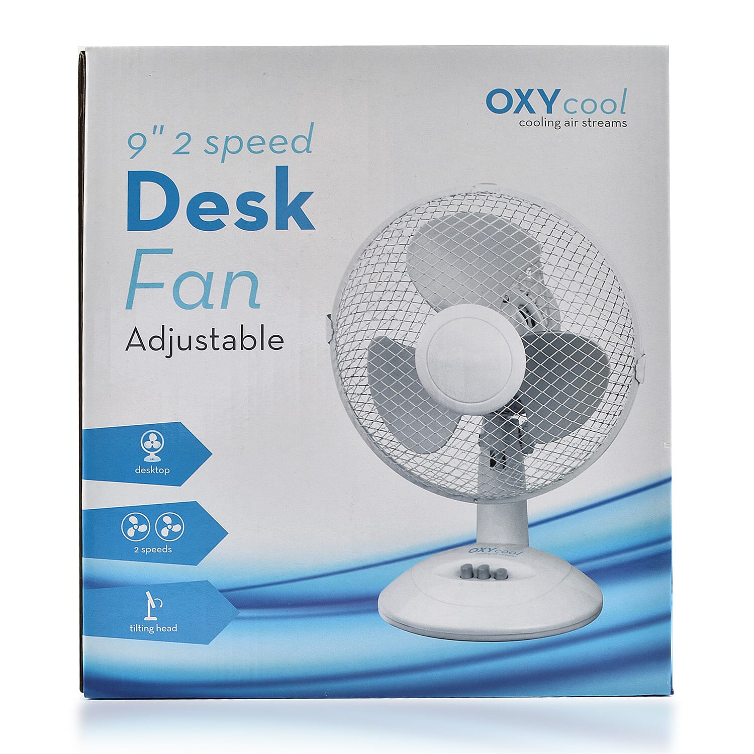 Oxycool 9x2 Speed Adjustable Desk Fan