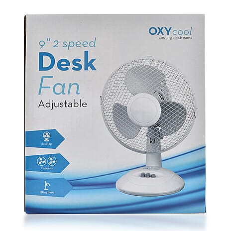 Oxycool 9x2 Speed Adjustable Desk Fan