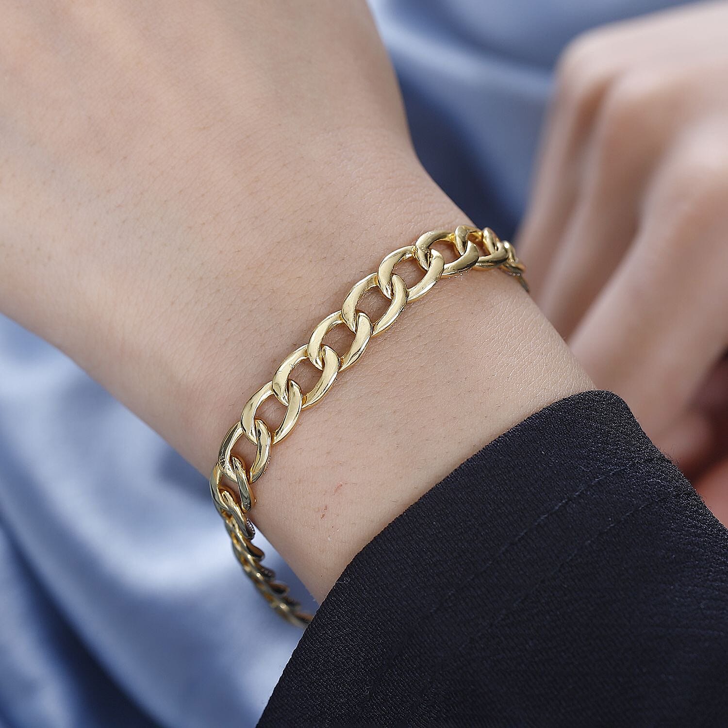 Diamond Curb Chain Bracelet (Size - 7.5)