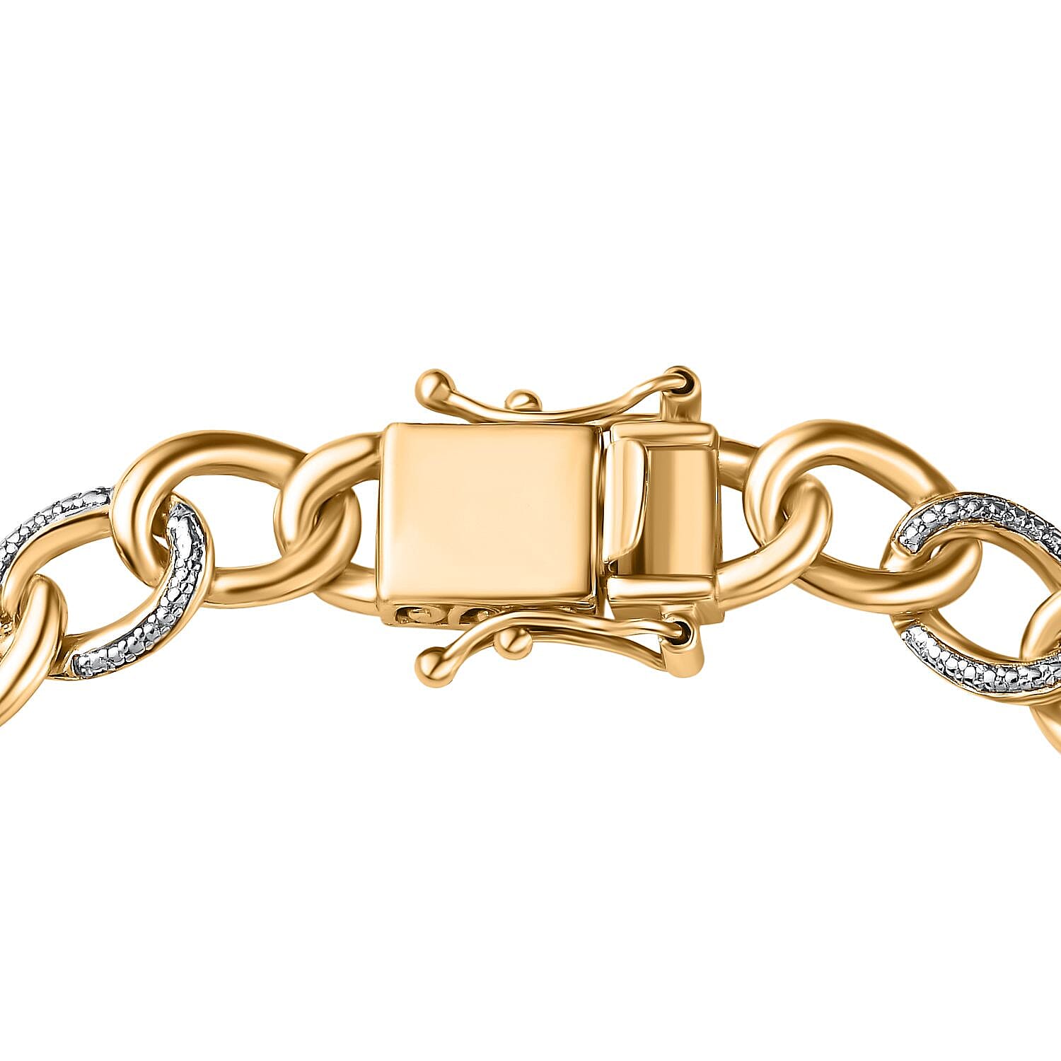 Diamond Curb Chain Bracelet (Size - 7.5)