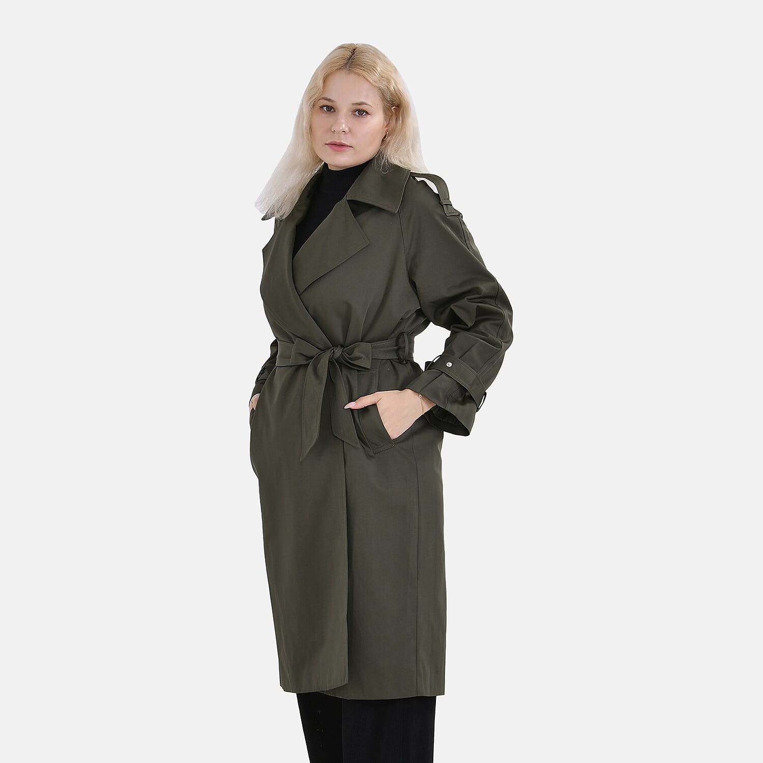 LA Marey Windproof Trench Coat