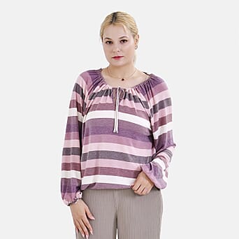 https://tjcuk.sirv.com/Products/77/9/7791591/La-Marey-Viscose-Stripe-Top-Size-66x1-cm-Multi-Color-Multicolor_7791591.jpg?w=342&h=342