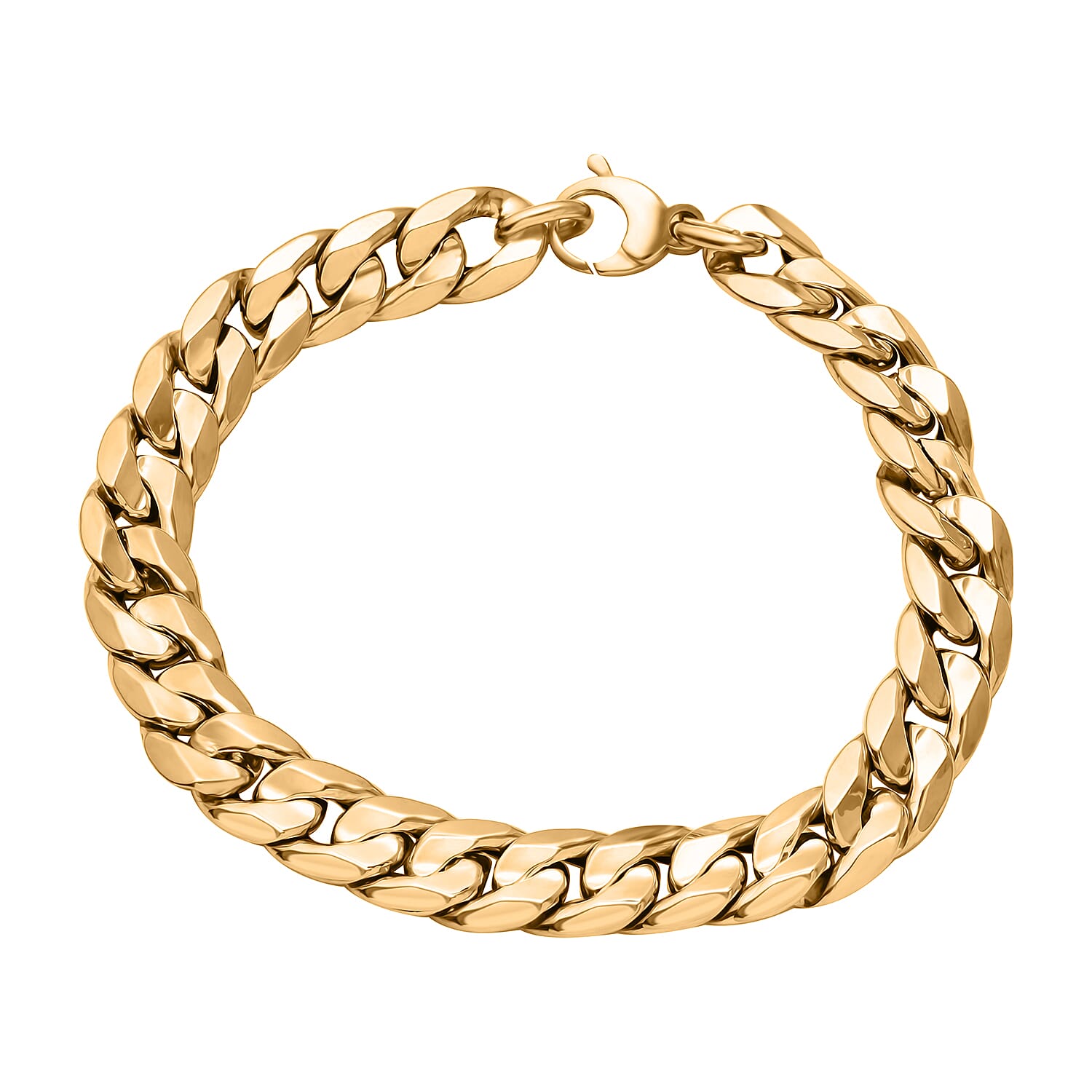 Maestro Collection - 9K Yellow Gold Curb Bracelet (Size - 7.5) Gold Wt. 5.50 Gms.