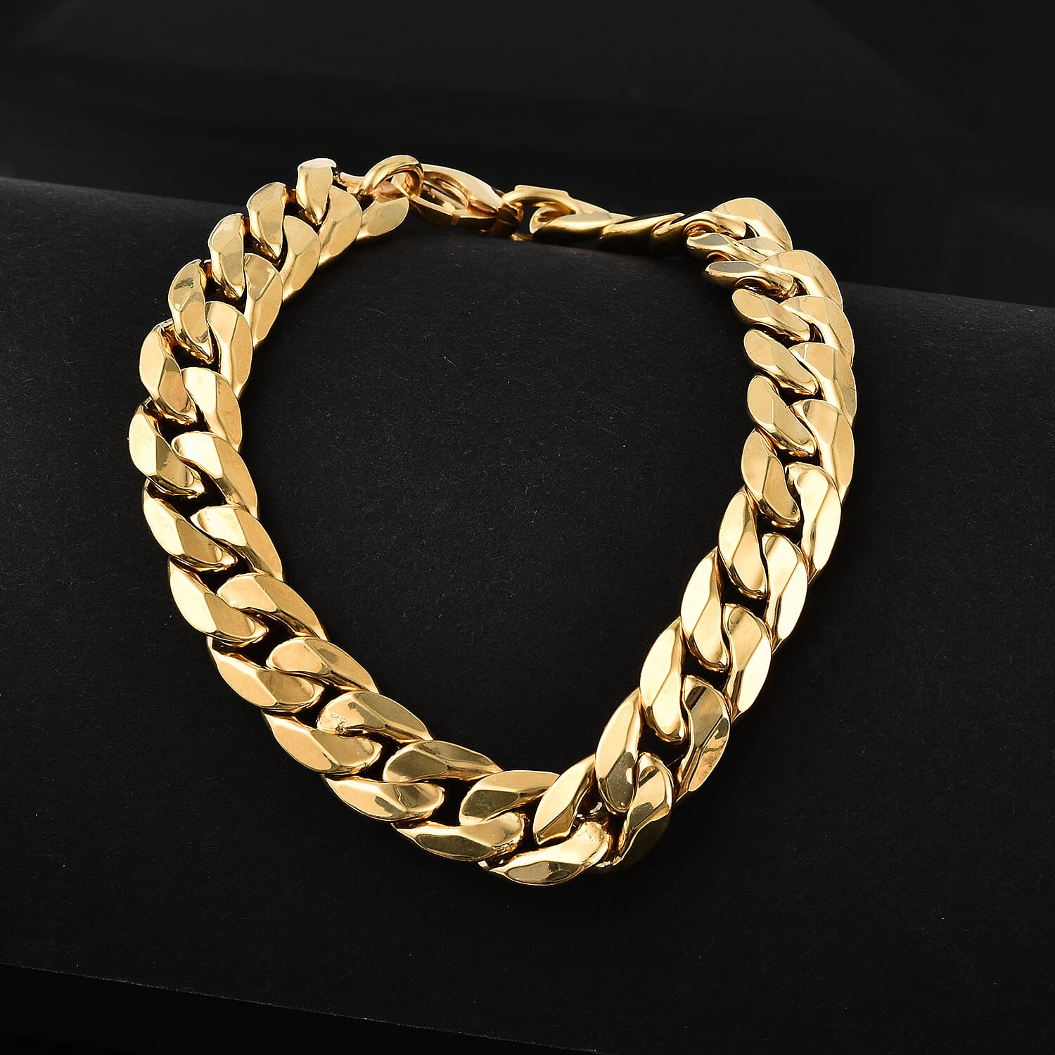 Maestro Collection - 9K Yellow Gold Curb Bracelet (Size - 7.5) Gold Wt. 5.50 Gms.