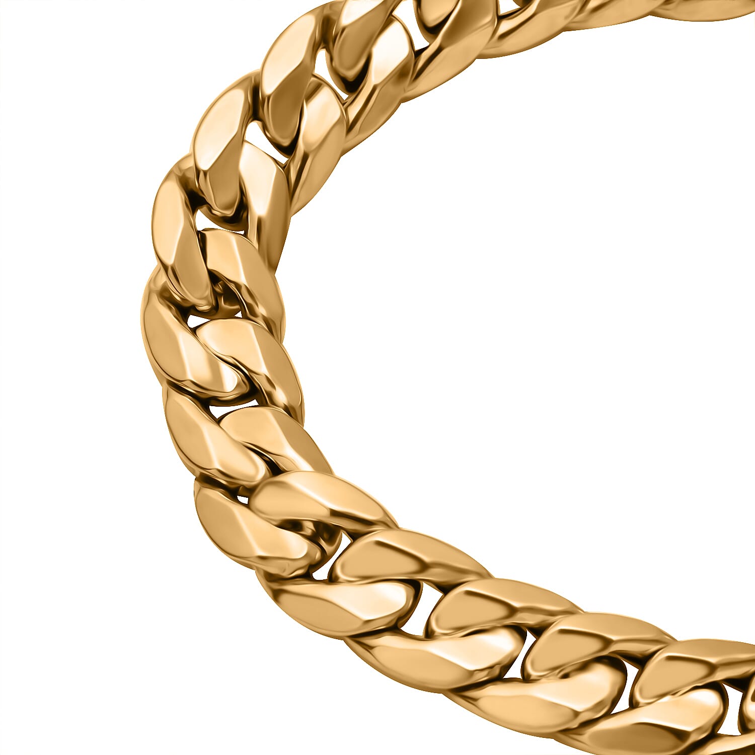 Maestro Collection - 9K Yellow Gold Curb Bracelet (Size - 7.5) Gold Wt. 5.50 Gms.