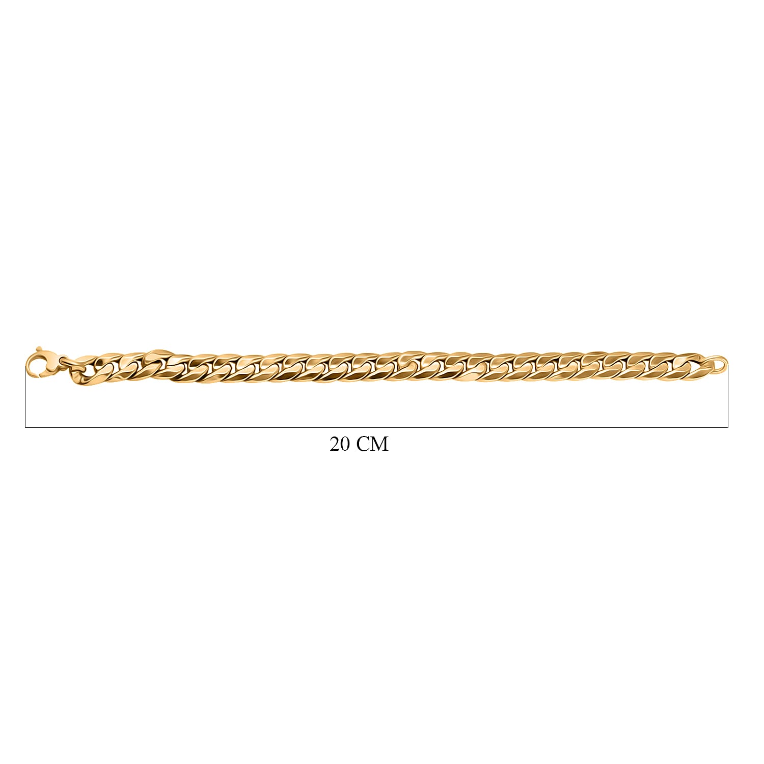 Maestro Collection - 9K Yellow Gold Curb Bracelet (Size - 7.5) Gold Wt. 5.50 Gms.