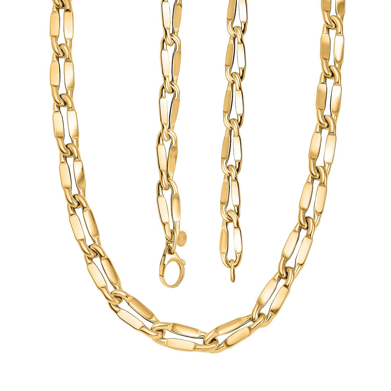 Maestro Collection - 9K Yellow Gold Grande Valentino Necklace (Size - 20), Gold Wt. 9.20 Gms.