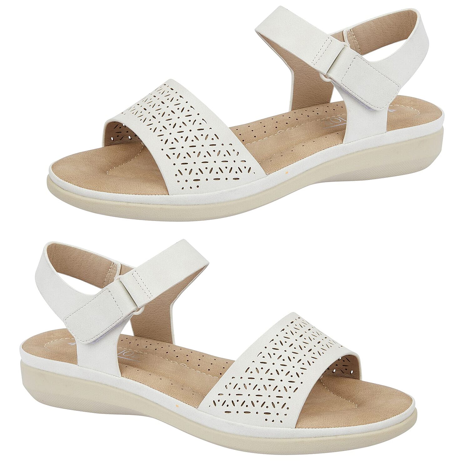 Jo & Joe Ladies Sandal (Size 6) - White