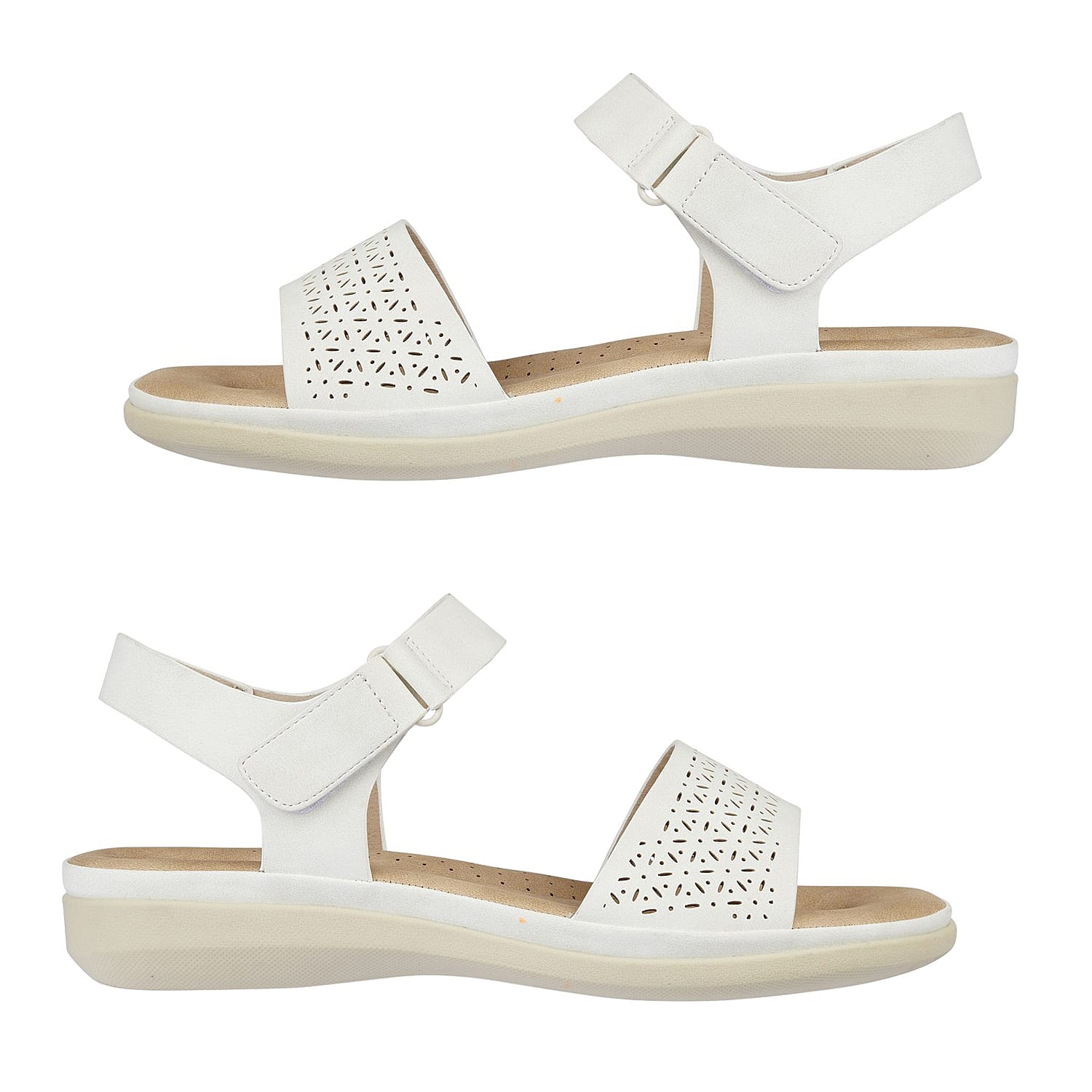 Jo & Joe Ladies Sandal (Size 6) - White